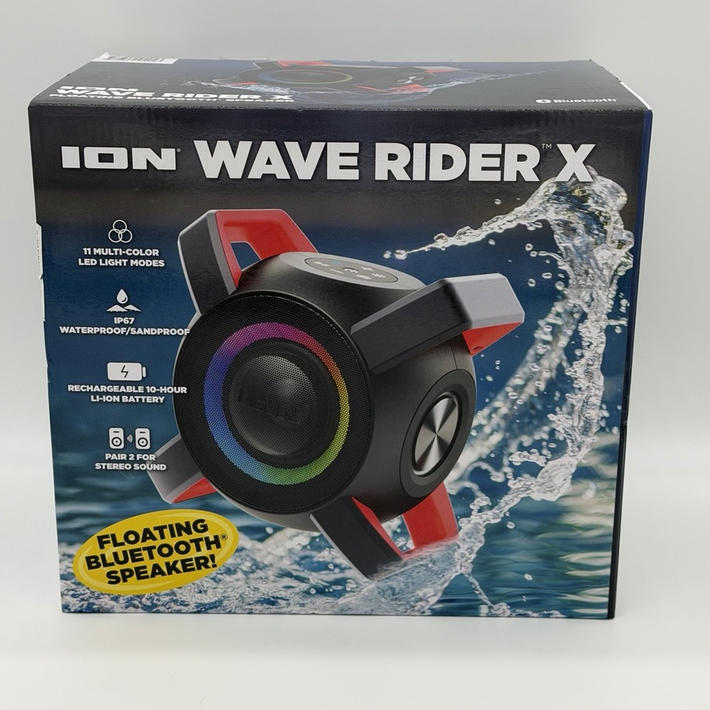 ON Wave Rider X Bluetooth Speaker Floating Portable IP67 Water & Sand Proof LED
